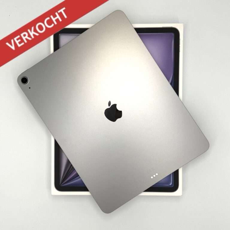 iPad Air 6e 13 inch M2 128GB 5G grijs /krasvrij /100% batt /garantie