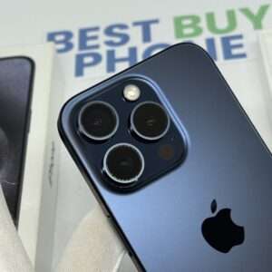 iPhone 15 Pro 128GB blauw /94% batt /kras vrij /AppleCare+