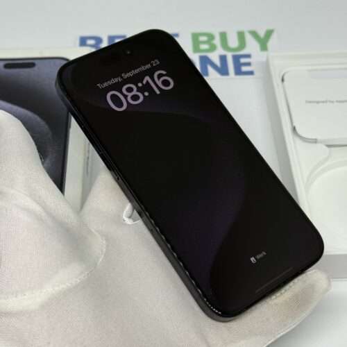 iPhone 15 Pro 128GB blauw /94% batt /kras vrij /AppleCare+