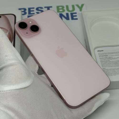 iPhone 15 plus 128GB roze /krasvrij /99% batt /garantie