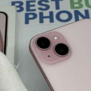 iPhone 15 plus 128GB roze /krasvrij /99% batt /garantie