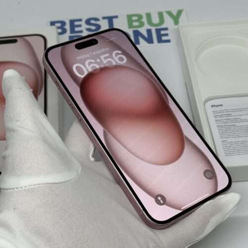 iPhone 15 plus 128GB roze /krasvrij /99% batt /garantie