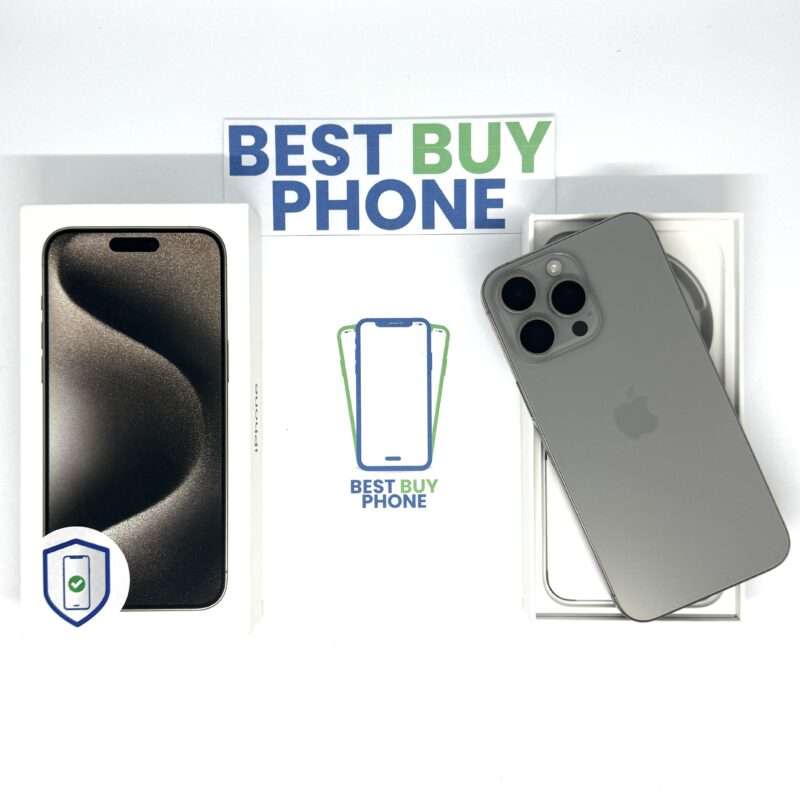 iPhone 15 Pro 128GB naturel /zeer net /90% batt /garantie