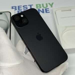 iPhone 15 128GB zwart /88% batt /kras vrij scherm /garantie