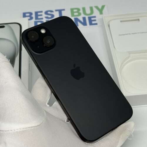 iPhone 15 128GB zwart /88% batt /kras vrij scherm /garantie
