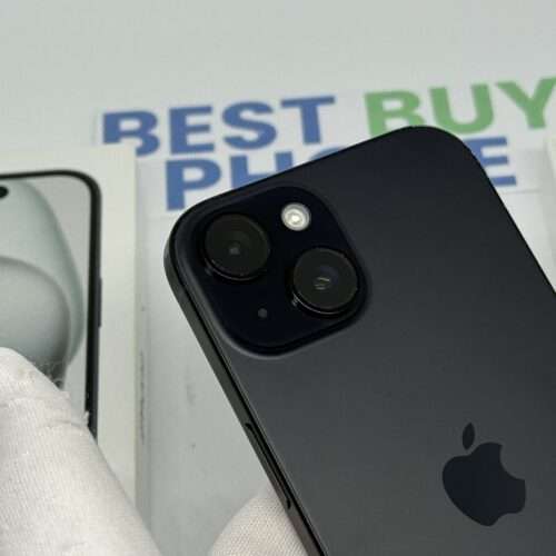 iPhone 15 128GB zwart /88% batt /kras vrij scherm /garantie