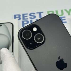 iPhone 15 128GB zwart /88% batt /kras vrij scherm /garantie