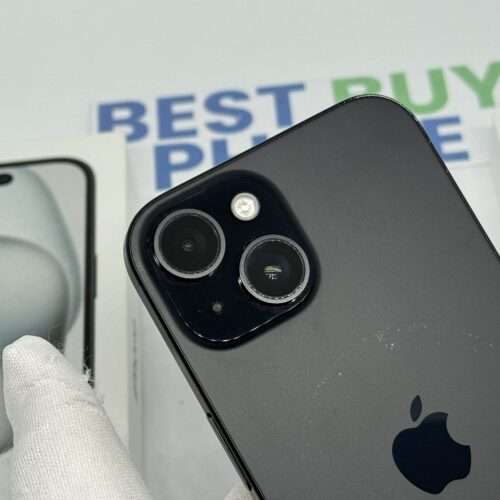 iPhone 15 128GB zwart /88% batt /kras vrij scherm /garantie