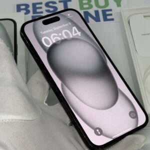 iPhone 15 128GB zwart /88% batt /kras vrij scherm /garantie