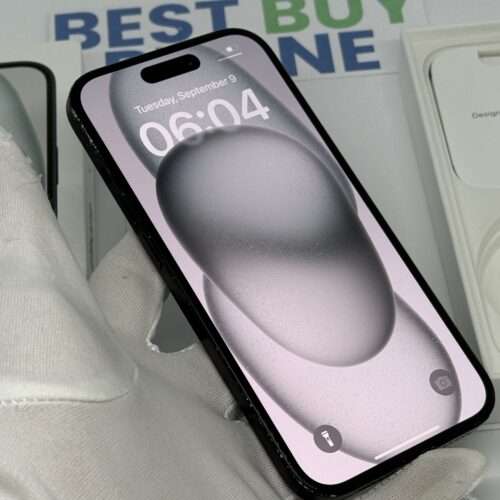 iPhone 15 128GB zwart /88% batt /kras vrij scherm /garantie