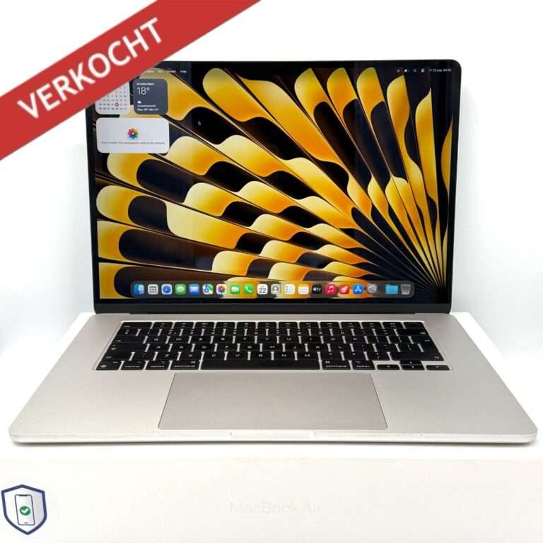 MacBook Air M4 256GB zilver /krasvrij /100% batt /garantie