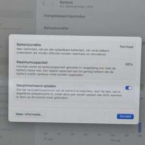 MacBook Air M1 512GB zilver /zeer net /97% batt /garantie