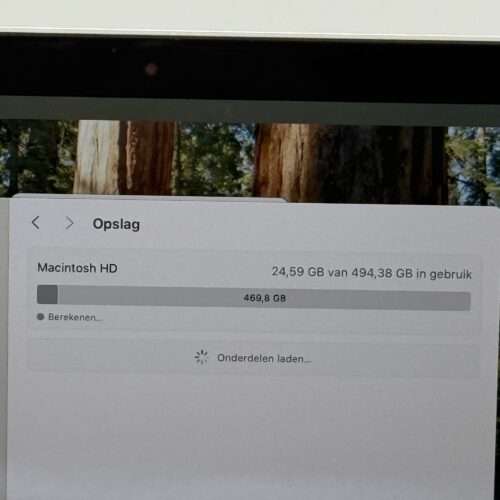 MacBook Air M1 512GB zilver /zeer net /97% batt /garantie