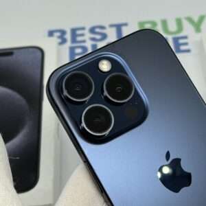 iPhone 15 Pro 256GB blauw /krasvrij glas /89% batt /garantie