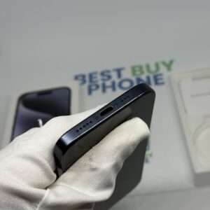 iPhone 15 Pro 256GB blauw /krasvrij glas /89% batt /garantie