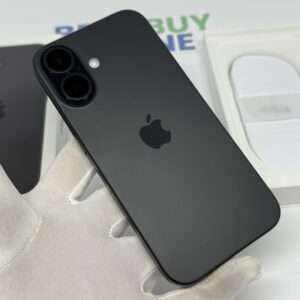 iPhone 16 128GB zwart /kras vrij /100% batt /garantie
