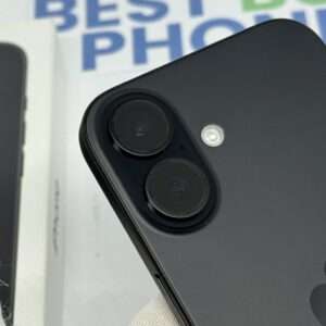 iPhone 16 128GB zwart /kras vrij /100% batt /garantie