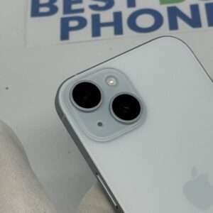 iPhone 15 128GB blauw E-sim /100% batt /krasvrij /garantie