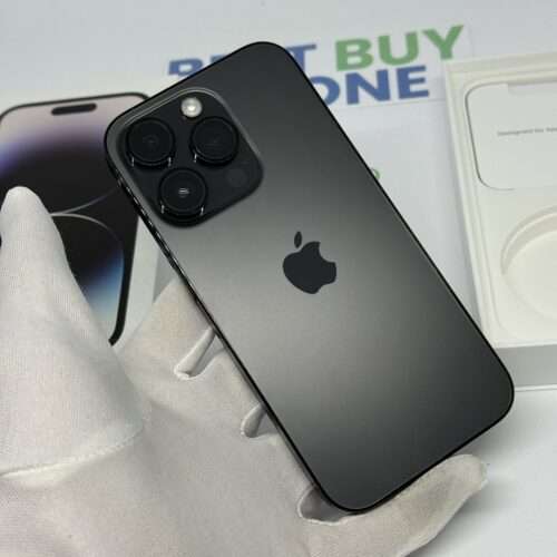 iPhone 14 Pro 128GB zwart /krasvrij /93% batt /garantie
