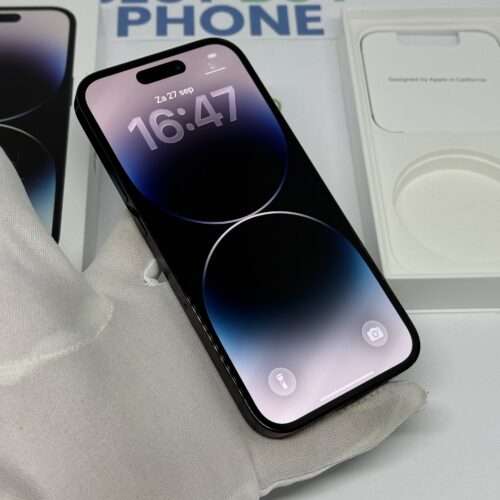 iPhone 14 Pro 128GB zwart /krasvrij /93% batt /garantie