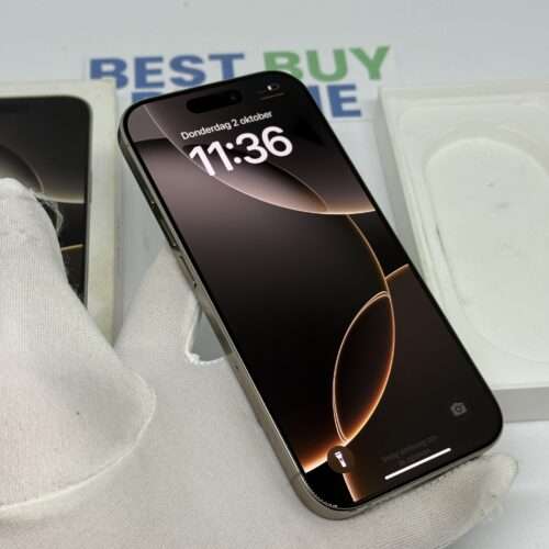 iPhone 16 Pro 128GB naturel /zeer net /98% batt /garantie
