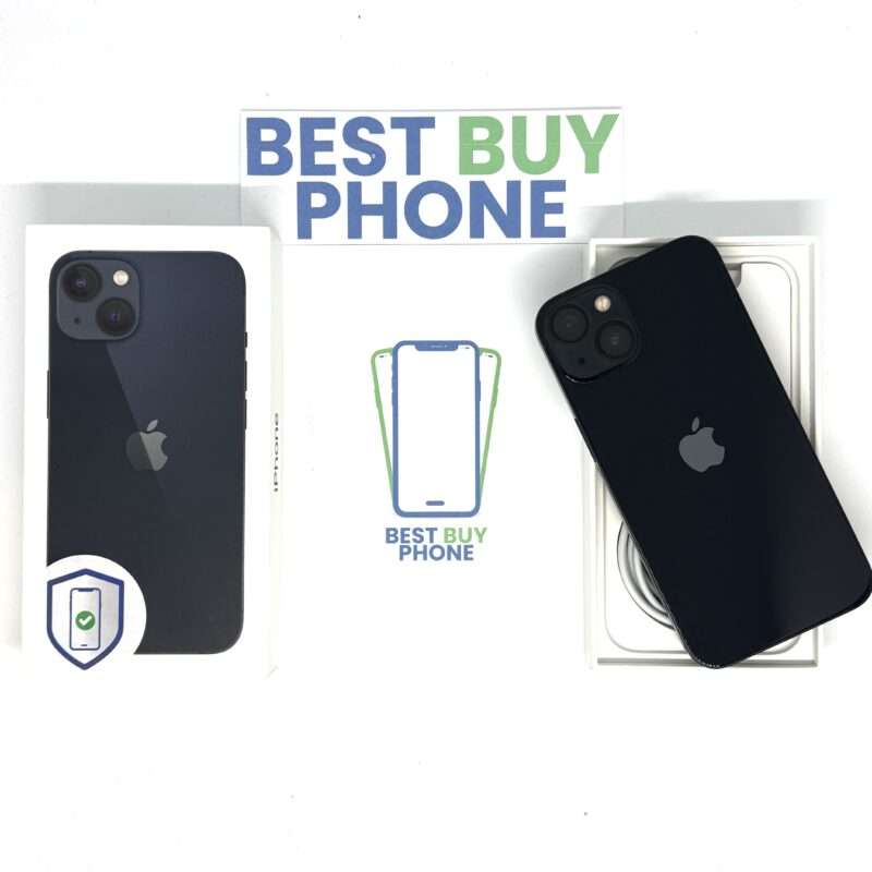 iPhone 13 128GB zwart /krasvrij /100% batt /garantie