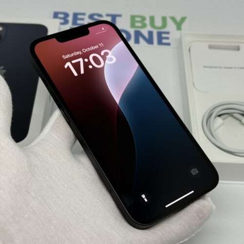 iPhone 13 128GB zwart /krasvrij /100% batt /garantie
