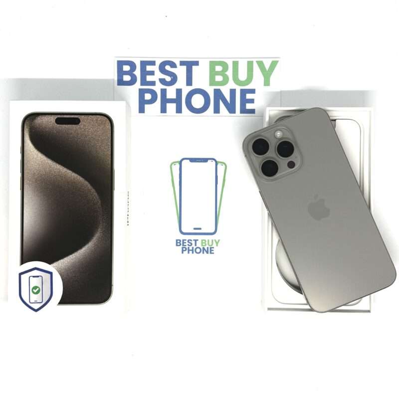 iPhone 15 Pro Max 256GB naturel /kras vrij /96% batt /garantie