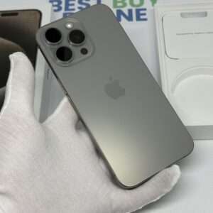 iPhone 15 Pro Max 256GB naturel /kras vrij /96% batt /garantie