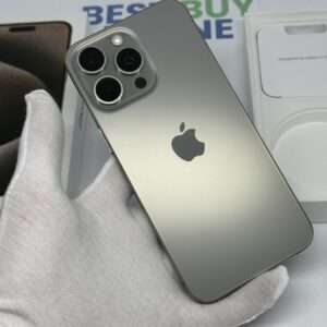 iPhone 15 Pro Max 256GB naturel /kras vrij /96% batt /garantie