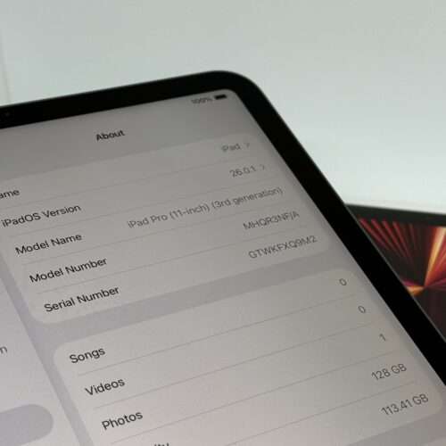 iPad Pro 3e gen M1 128GB grijs /kras vrij /90% batt /garantie
