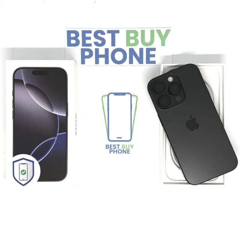 iPhone 16 Pro 128GB zwart /100% batt /zeer net /garantie