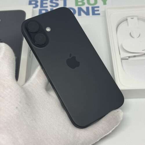 IMG_1671 iPhone 16 128GB zwart /kras vrij glas /100% batt /garantie