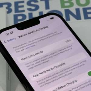 iPhone 14 Plus 128GB zwart /krasvrij /98% batt /garantie