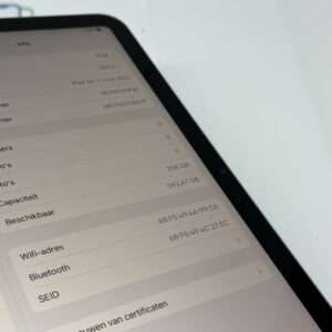 iPad Air 6e 11 inch M2 256GB paars /krasvrij /100% batt /garantie