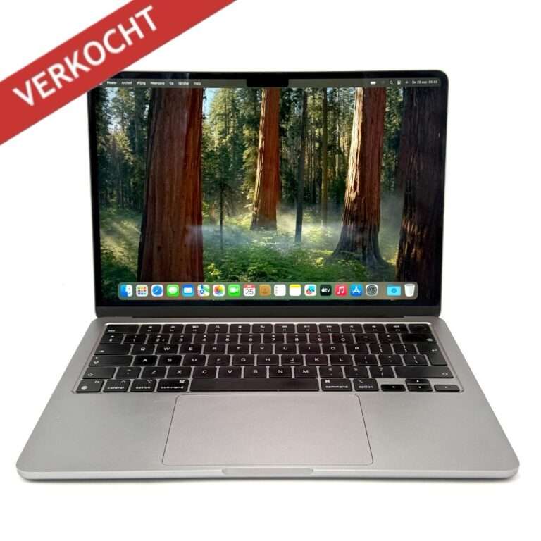 MacBook Air M2 256GB grijs /krasvrij /98% batt /garantie