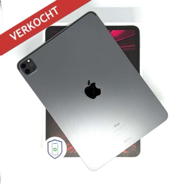 iPad Pro 3e gen M1 128GB grijs /kras vrij /90% batt /garantie