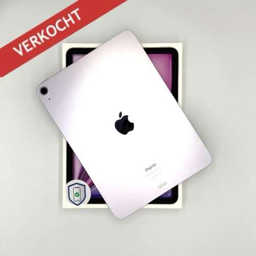 iPad Air 6e 11 inch M2 256GB paars /krasvrij /100% batt /garantie