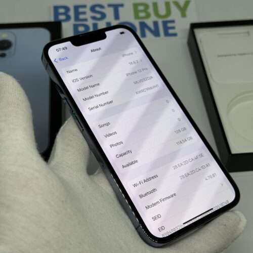 iPhone 13 Pro 128GB blauw /86% batt /krasvrij glas /garantie