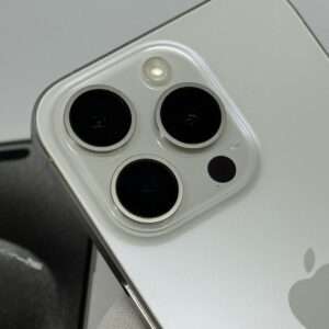 iPhone 15 Pro 128GB wit /krasvrij /91% batt /garantie