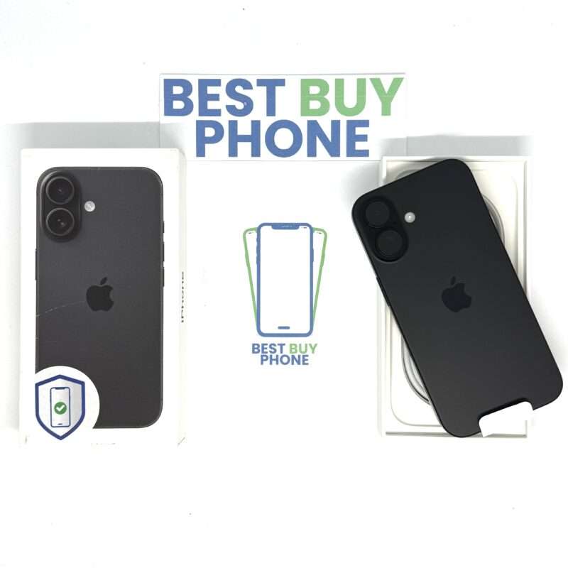 iPhone 16 128GB zwart /ongebruikt + 12 maanden garantie