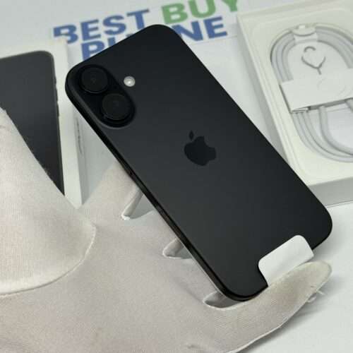 iPhone 16 128GB zwart /ongebruikt + 12 maanden garantie