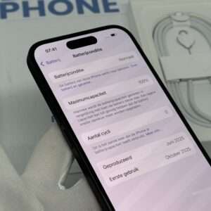 iPhone 16 128GB zwart /ongebruikt + 12 maanden garantie