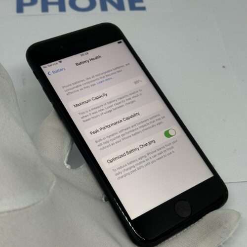 iPhone SE 2022 128GB zwart /kras vrij scherm /99% batt /garantie