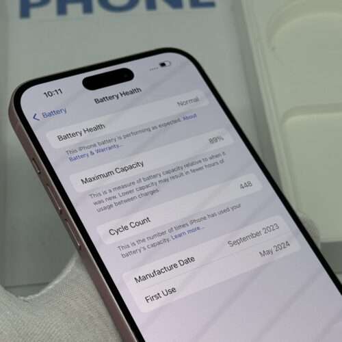 iPhone 15 Plus 128GB roze /89% batt /licht gebruikt /garantie