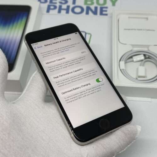 iPhone SE 2022 128GB wit /89% batt /licht gebruikt /garantie