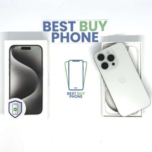 iPhone 15 Pro 128GB wit /90% batt /licht gebruikt /garantie