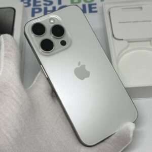 iPhone 15 Pro 128GB wit /90% batt /licht gebruikt /garantie