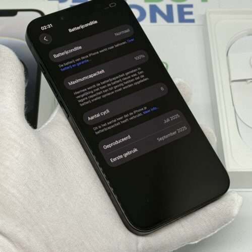 iPhone 16E 128GB zwart /ongebruikt + 12 maanden garantie