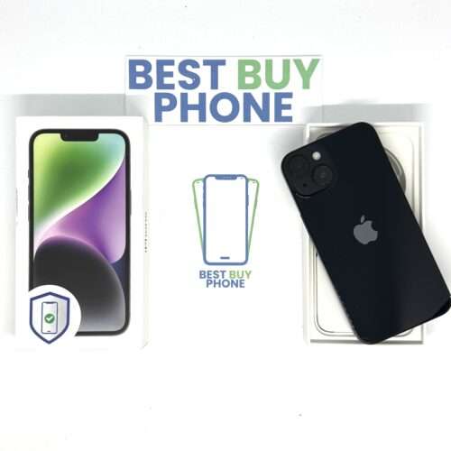 iPhone 14 128GB zwart /zeer net /88% batt /garantie